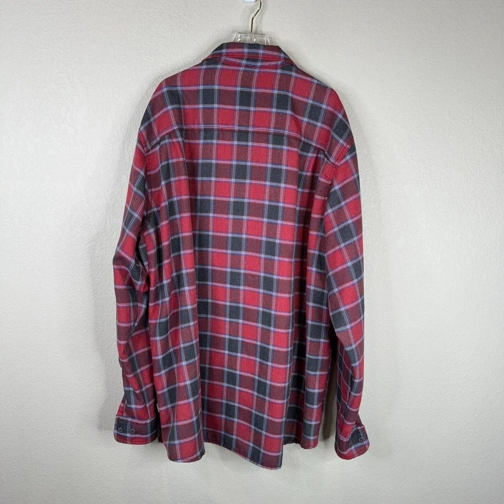 The North Face Men's Plaid Button Up‎ Shirt Long Sleeve Red/Black Size XXL